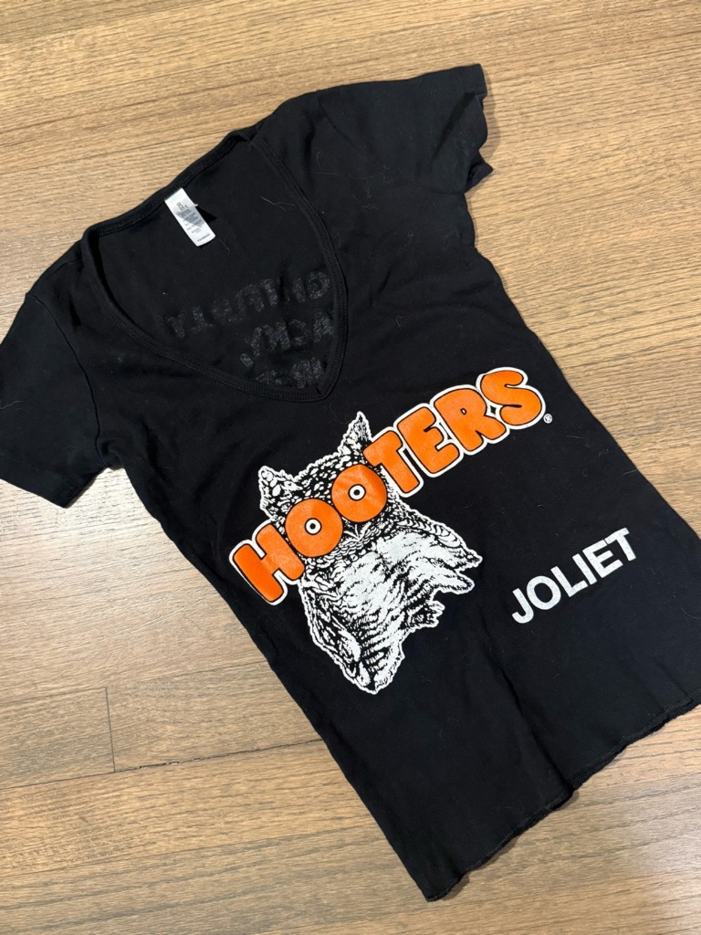 Hooters Girl Authentic Uniform Top With Deep V Neck: Size XXS